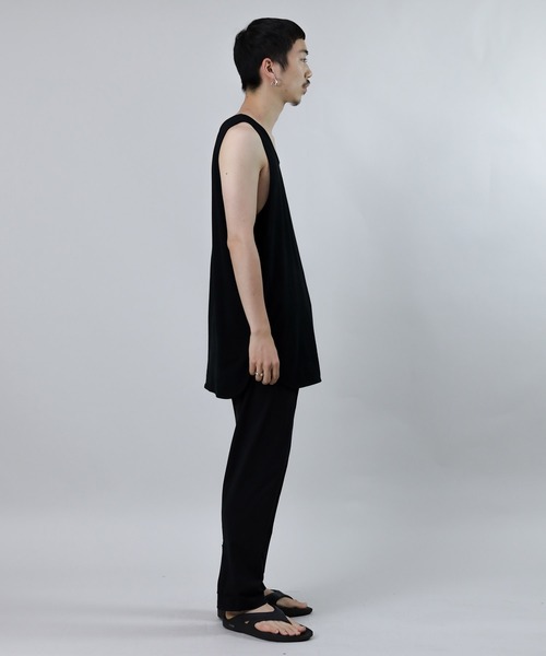 Iroquois(イロコイ)の「LAYERED LONG T/T(タンクトップ・メンズ・グリーン/ブルー/イエロー/ベージュ/パープル/ブラック/ホワイト・1/2/3)」の12枚目の写真
