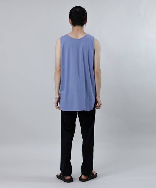 Iroquois(イロコイ)の「LAYERED LONG T/T(タンクトップ・メンズ・グリーン/ブルー/イエロー/ベージュ/パープル/ブラック/ホワイト・1/2/3)」の21枚目の写真