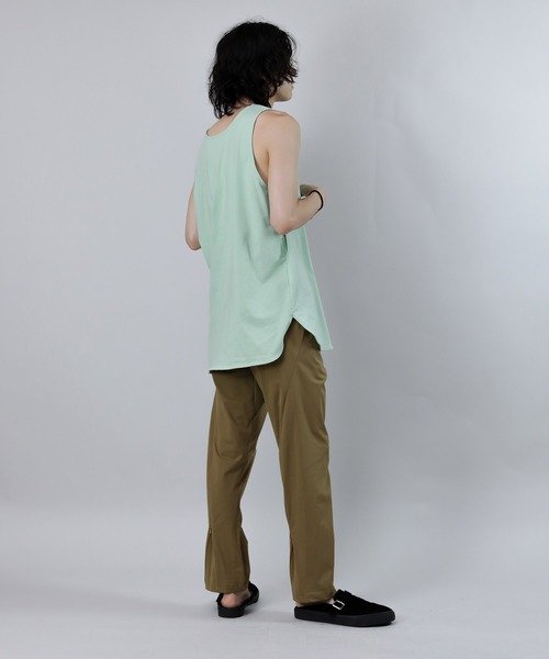 Iroquois(イロコイ)の「LAYERED LONG T/T(タンクトップ・メンズ・グリーン/ブルー/イエロー/ベージュ/パープル/ブラック/ホワイト・1/2/3)」の19枚目の写真