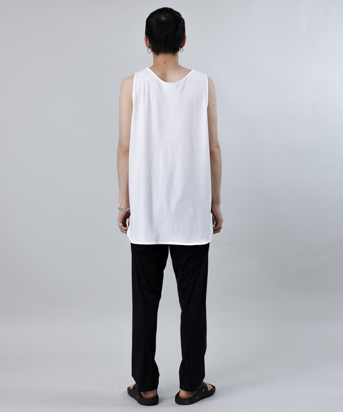 Iroquois(イロコイ)の「LAYERED LONG T/T(タンクトップ・メンズ・グリーン/ブルー/イエロー/ベージュ/パープル/ブラック/ホワイト・1/2/3)」の10枚目の写真