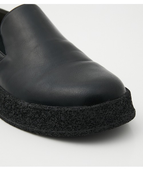 AZUL by moussy（アズールバイマウジー）の「RUBBER SOLE SLIP-ON/ラバーソールスリッポン（スニーカー・メンズ・ブラック・MEDIUM/LARGE）」の6枚目の写真
