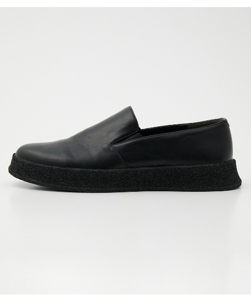 AZUL by moussy（アズールバイマウジー）の「RUBBER SOLE SLIP-ON/ラバーソールスリッポン（スニーカー・メンズ・ブラック・MEDIUM/LARGE）」の3枚目の写真