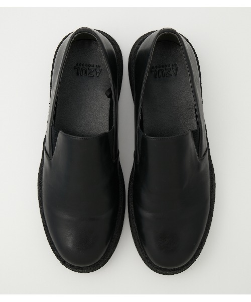 AZUL by moussy（アズールバイマウジー）の「RUBBER SOLE SLIP-ON/ラバーソールスリッポン（スニーカー・メンズ・ブラック・MEDIUM/LARGE）」の2枚目の写真