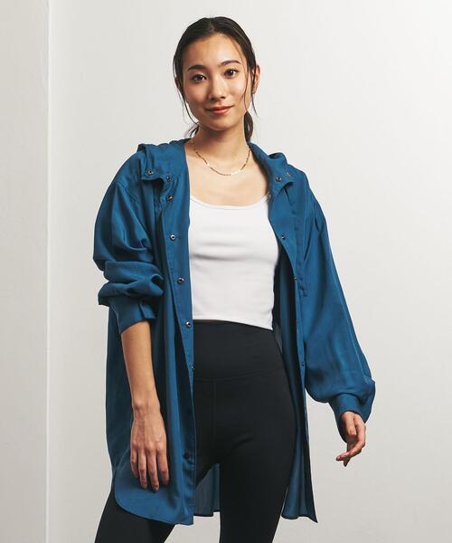 SAYAKADAVIS（サヤカディヴィス）の「＜SAYAKA DAVIS for TO UNITED ARROWS＞ HOOD SHIRT/シャツ（シャツ/ブラウス・レディース・オリーブ/ロイヤルブルー・FREE）」の2枚目の写真