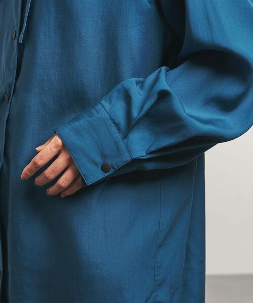 SAYAKADAVIS（サヤカディヴィス）の「＜SAYAKA DAVIS for TO UNITED ARROWS＞ HOOD SHIRT/シャツ（シャツ/ブラウス・レディース・オリーブ/ロイヤルブルー・FREE）」の7枚目の写真