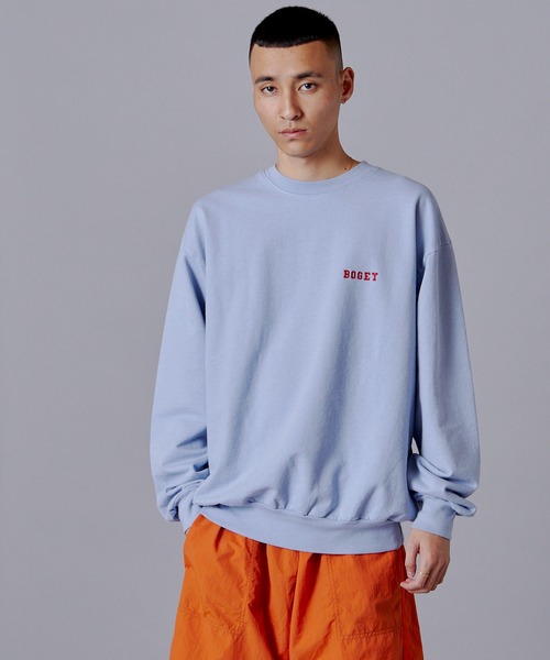 Penguin by Munsingwear（ペンギン バイ マンシングウェア）の「ペンギン バイ マンシングウェア ロサンゼルスアパレル BOGEY スウェット Los Angeles Apparel BOGEY SWEAT（スウェット・メンズ・ホワイト/ブラウン/ブルー・S/L/XL/M）」の3枚目の写真