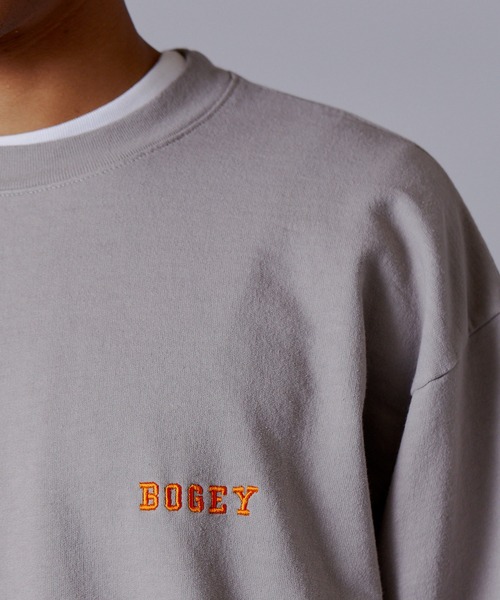 Penguin by Munsingwear（ペンギン バイ マンシングウェア）の「ペンギン バイ マンシングウェア ロサンゼルスアパレル BOGEY スウェット Los Angeles Apparel BOGEY SWEAT（スウェット・メンズ・ホワイト/ブラウン/ブルー・S/L/XL/M）」の8枚目の写真