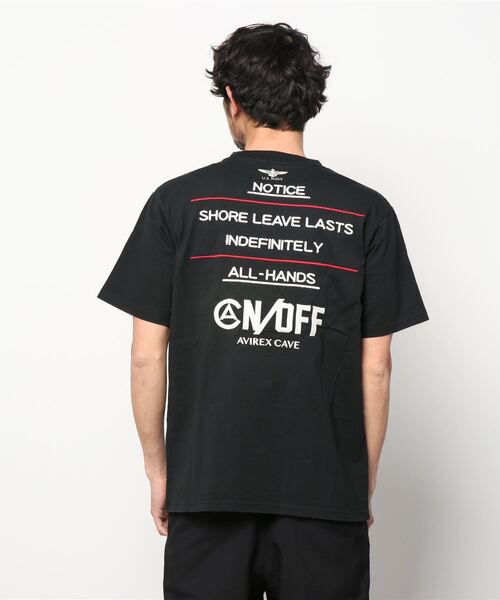 AVIREX(アヴィレックス)の「ヘビーオンス エンブロイダリー Tシャツ ノウティス/HEAVY OZ EMBROIDERY T-SHIRT NOTICE/アヴィレックス/AVIREX(Tシャツ/カットソー・メンズ・ブラック/オフホワイト/ミント/モカ・MEDIUM/LARGE/X-LARGE/XX-LARGE)」の7枚目の写真