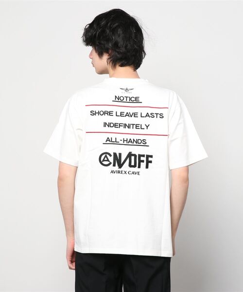AVIREX(アヴィレックス)の「ヘビーオンス エンブロイダリー Tシャツ ノウティス/HEAVY OZ EMBROIDERY T-SHIRT NOTICE/アヴィレックス/AVIREX(Tシャツ/カットソー・メンズ・ブラック/オフホワイト/ミント/モカ・MEDIUM/LARGE/X-LARGE/XX-LARGE)」の9枚目の写真