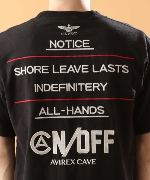 AVIREX(アヴィレックス)の「ヘビーオンス エンブロイダリー Tシャツ ノウティス/HEAVY OZ EMBROIDERY T-SHIRT NOTICE/アヴィレックス/AVIREX(Tシャツ/カットソー・メンズ・ブラック/オフホワイト/ミント/モカ・MEDIUM/LARGE/X-LARGE/XX-LARGE)」の14枚目の写真