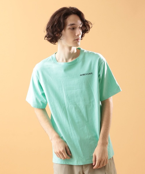 AVIREX(アヴィレックス)の「ヘビーオンス エンブロイダリー Tシャツ ノウティス/HEAVY OZ EMBROIDERY T-SHIRT NOTICE/アヴィレックス/AVIREX(Tシャツ/カットソー・メンズ・ブラック/オフホワイト/ミント/モカ・MEDIUM/LARGE/X-LARGE/XX-LARGE)」の17枚目の写真