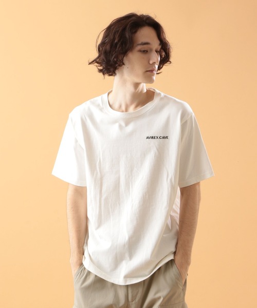 AVIREX(アヴィレックス)の「ヘビーオンス エンブロイダリー Tシャツ ノウティス/HEAVY OZ EMBROIDERY T-SHIRT NOTICE/アヴィレックス/AVIREX(Tシャツ/カットソー・メンズ・ブラック/オフホワイト/ミント/モカ・MEDIUM/LARGE/X-LARGE/XX-LARGE)」の20枚目の写真