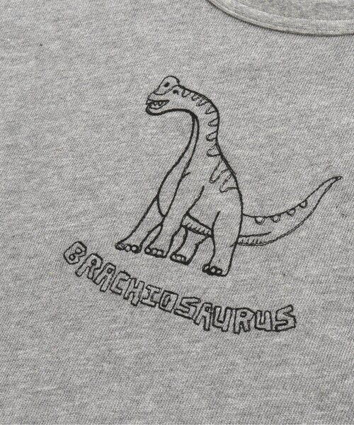 F.O.KIDS(エフオーキッズ)の「ゆる恐竜刺繍Tシャツ(Tシャツ/カットソー・キッズ・ブラウン/チャコール/グレー/ミント・80/90/95/100/110/120/130/140)」の12枚目の写真