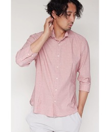HIGH STREET∴HTシャンブレープリント7分袖シャツ