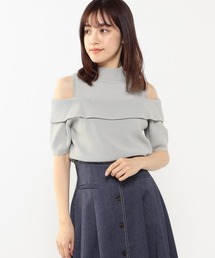 MISCH MASCH❤︎大人可愛いオフショルニット MISCH MASCH（ミッシュマッシュ）の「肩出しオフショルニット