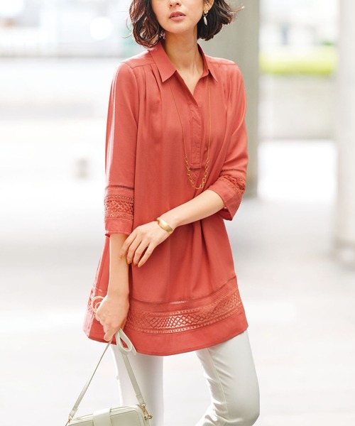 [FD3S]m18794・L～LL・値下★Philan・超美品★チュニック FD3S]m18794・L～LL・値下☆Philan・超美品☆チュニック WEB限定