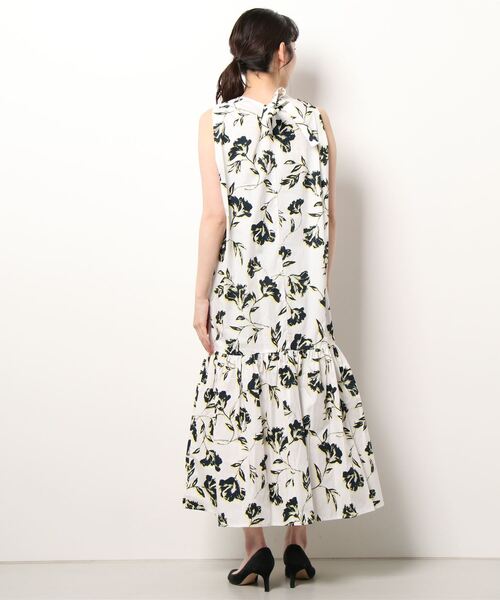 PICCIN（ピッチン）の「裾切替えフラワーワンピース（ワンピース・レディース・ブラック/オフホワイト・M/L）」の4枚目の写真
