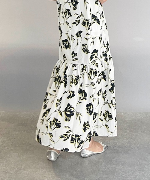 PICCIN（ピッチン）の「裾切替えフラワーワンピース（ワンピース・レディース・ブラック/オフホワイト・M/L）」の12枚目の写真