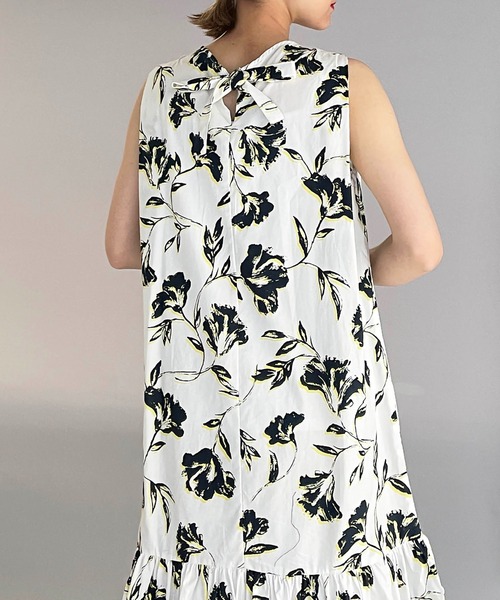 PICCIN（ピッチン）の「裾切替えフラワーワンピース（ワンピース・レディース・ブラック/オフホワイト・M/L）」の11枚目の写真