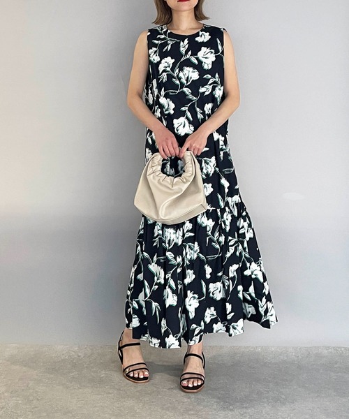 PICCIN（ピッチン）の「裾切替えフラワーワンピース（ワンピース・レディース・ブラック/オフホワイト・M/L）」の22枚目の写真