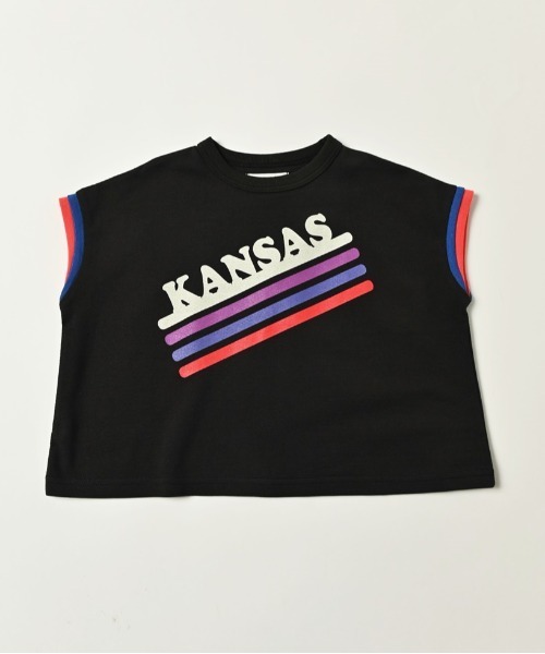 HOGAN RANCH WEAR（ホーガンランチウエア）の「カノコノースリーブプリントトップス（80～150cm）（Tシャツ/カットソー・キッズ・オフホワイト/オレンジ/グリーン/チャコール・110/140/150/120/90/80/130/100）」の3枚目の写真