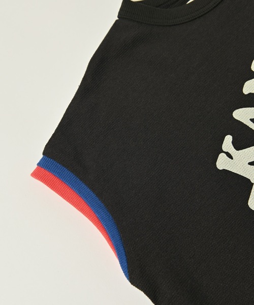 HOGAN RANCH WEAR（ホーガンランチウエア）の「カノコノースリーブプリントトップス（80～150cm）（Tシャツ/カットソー・キッズ・オフホワイト/オレンジ/グリーン/チャコール・110/140/150/120/90/80/130/100）」の7枚目の写真