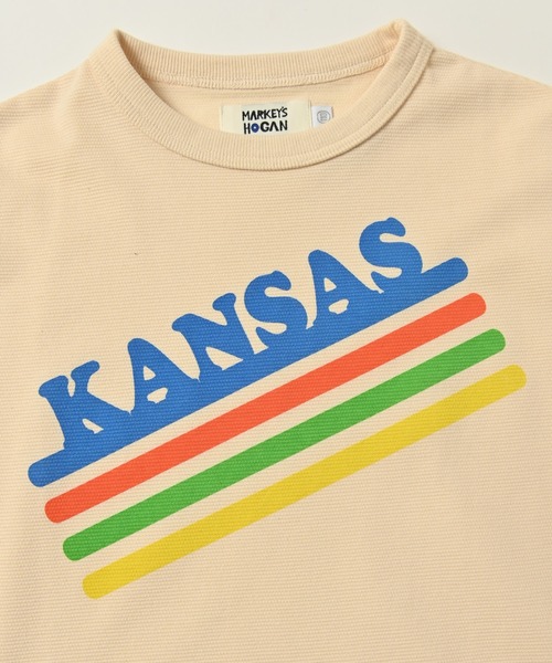 HOGAN RANCH WEAR（ホーガンランチウエア）の「カノコノースリーブプリントトップス（80～150cm）（Tシャツ/カットソー・キッズ・オフホワイト/オレンジ/グリーン/チャコール・110/140/150/120/90/80/130/100）」の10枚目の写真