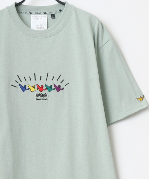 (What it isNt)ART BY MARKGONZALES(ワットイットイズント)の「(What it isNt) ART BY MARKGONZALES/(ワットイットイズント) アートバイマークゴンザレス ビッグシルエット バックプリント エンジェル デイジー 刺繍 グラフィック イラスト Tシャツ(Tシャツ/カットソー・メンズ・ホワイト/ブラック/ミント/ホワイト系その他/ブラック系その他/ブルー系その他・M/L/XL)」の18枚目の写真