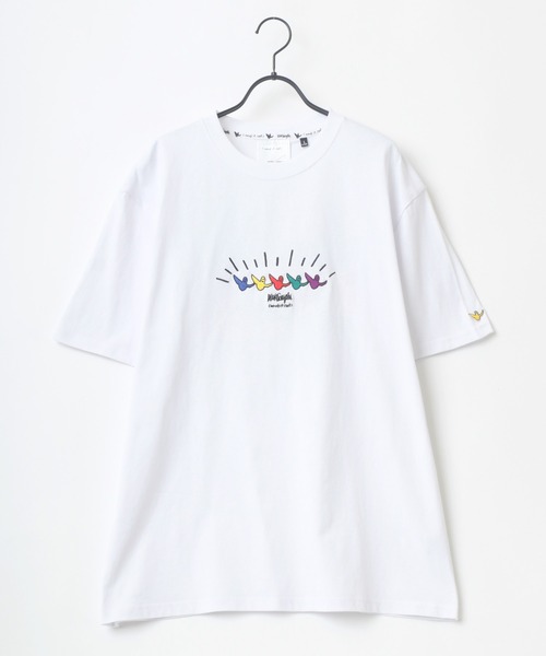 (What it isNt)ART BY MARKGONZALES(ワットイットイズント)の「(What it isNt) ART BY MARKGONZALES/(ワットイットイズント) アートバイマークゴンザレス ビッグシルエット バックプリント エンジェル デイジー 刺繍 グラフィック イラスト Tシャツ(Tシャツ/カットソー・メンズ・ホワイト/ブラック/ミント/ホワイト系その他/ブラック系その他/ブルー系その他・M/L/XL)」の20枚目の写真