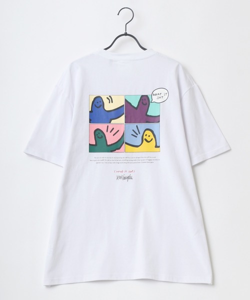 (What it isNt)ART BY MARKGONZALES(ワットイットイズント)の「(What it isNt) ART BY MARKGONZALES/(ワットイットイズント) アートバイマークゴンザレス ビッグシルエット バックプリント エンジェル デイジー 刺繍 グラフィック イラスト Tシャツ(Tシャツ/カットソー・メンズ・ホワイト/ブラック/ミント/ホワイト系その他/ブラック系その他/ブルー系その他・M/L/XL)」の21枚目の写真