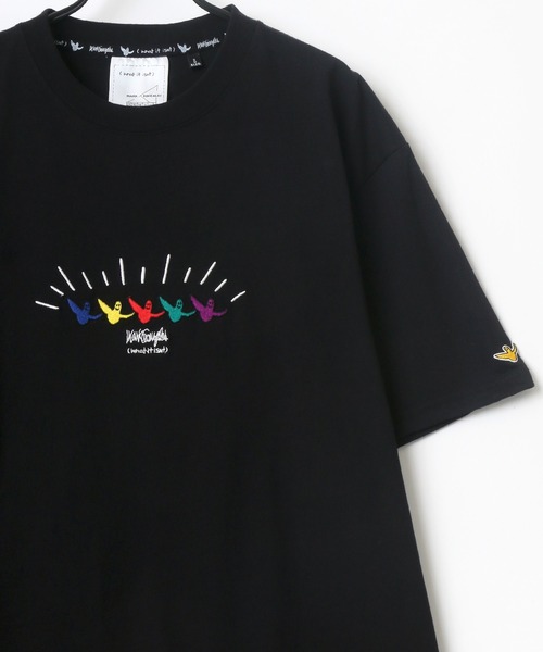 (What it isNt)ART BY MARKGONZALES(ワットイットイズント)の「(What it isNt) ART BY MARKGONZALES/(ワットイットイズント) アートバイマークゴンザレス ビッグシルエット バックプリント エンジェル デイジー 刺繍 グラフィック イラスト Tシャツ(Tシャツ/カットソー・メンズ・ホワイト/ブラック/ミント/ホワイト系その他/ブラック系その他/ブルー系その他・M/L/XL)」の16枚目の写真