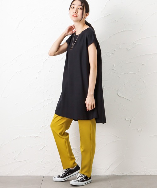 NAVY（ネイビー）の「インドレーヨン バックギャザーブラウス（シャツ/ブラウス・レディース・ネイビー/ベージュ/ブラック・フリー）」の18枚目の写真