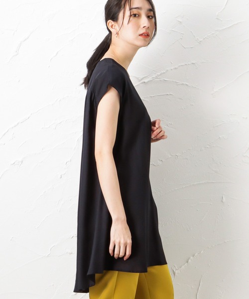 NAVY（ネイビー）の「インドレーヨン バックギャザーブラウス（シャツ/ブラウス・レディース・ネイビー/ベージュ/ブラック・フリー）」の22枚目の写真