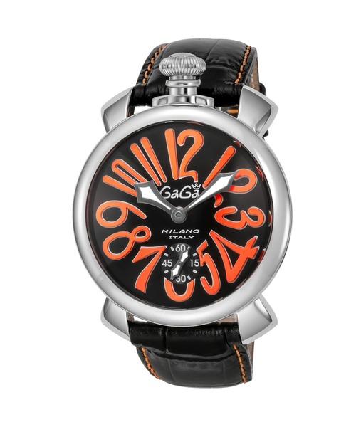 GaGa MILANO(ガガミラノ)の「GaGa MILANO/ガガミラノ MANUALE48MM 腕時計 501011S-BLK メンズ(アナログ腕時計・メンズ・ブラック・FREE)」の1枚目の写真
