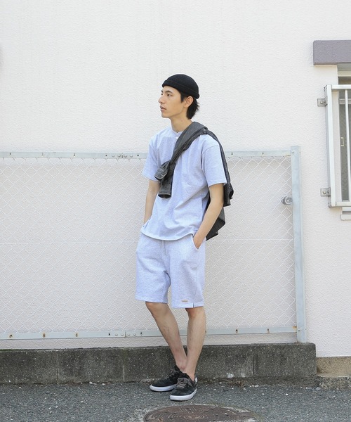 WAIPER.inc(ワイパーインク)の「Good wear グッドウェア ウエストリブショートパンツ(スウェットパンツ・メンズ・ブラック/ベージュ/ネイビー/杢グレー/カーキ・S/L/XL/M)」の15枚目の写真
