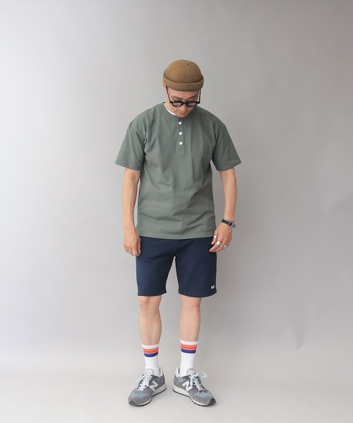 WAIPER.inc(ワイパーインク)の「Good wear グッドウェア ウエストリブショートパンツ(スウェットパンツ・メンズ・ブラック/ベージュ/ネイビー/杢グレー/カーキ・S/L/XL/M)」の10枚目の写真