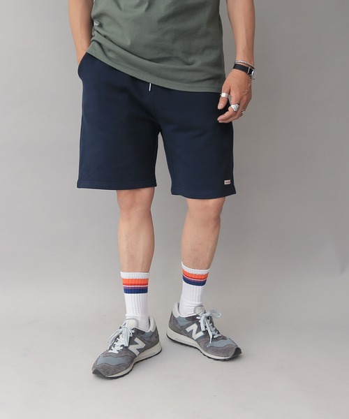 WAIPER.inc(ワイパーインク)の「Good wear グッドウェア ウエストリブショートパンツ(スウェットパンツ・メンズ・ブラック/ベージュ/ネイビー/杢グレー/カーキ・S/L/XL/M)」の21枚目の写真
