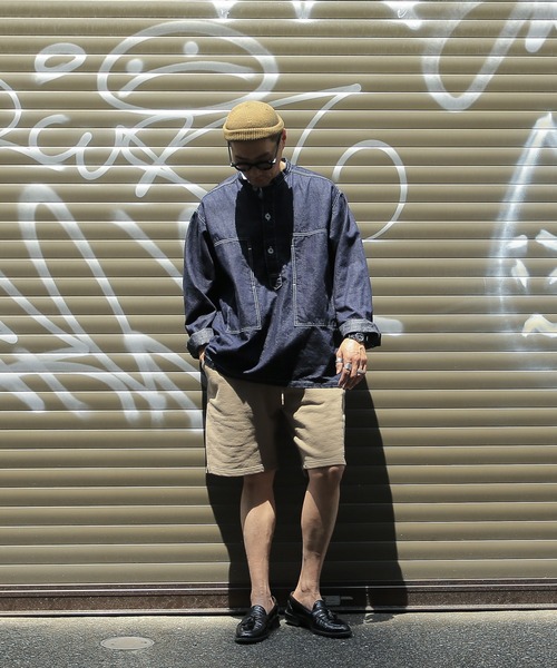 WAIPER.inc(ワイパーインク)の「Good wear グッドウェア ウエストリブショートパンツ(スウェットパンツ・メンズ・ブラック/ベージュ/ネイビー/杢グレー/カーキ・S/L/XL/M)」の8枚目の写真