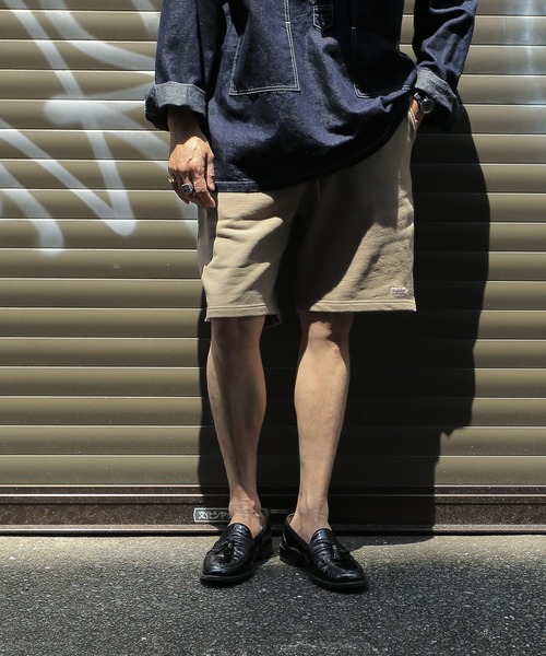 WAIPER.inc(ワイパーインク)の「Good wear グッドウェア ウエストリブショートパンツ(スウェットパンツ・メンズ・ブラック/ベージュ/ネイビー/杢グレー/カーキ・S/L/XL/M)」の11枚目の写真