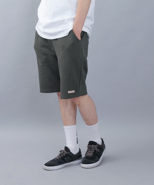 WAIPER.inc(ワイパーインク)の「Good wear グッドウェア ウエストリブショートパンツ(スウェットパンツ・メンズ・ブラック/ベージュ/ネイビー/杢グレー/カーキ・S/L/XL/M)」の7枚目の写真