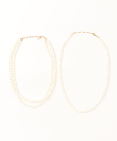 LOWRYS FARM（ローリーズファーム）の「２ＳＥＴレイヤードネックレス　294686（ネックレス・レディース・グレー/アイボリー・FREE）」の12枚目の写真