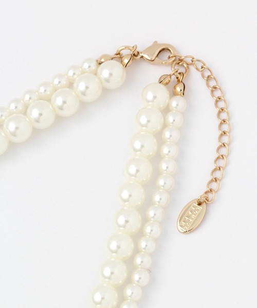 LOWRYS FARM（ローリーズファーム）の「２ＳＥＴレイヤードネックレス　294686（ネックレス・レディース・グレー/アイボリー・FREE）」の8枚目の写真