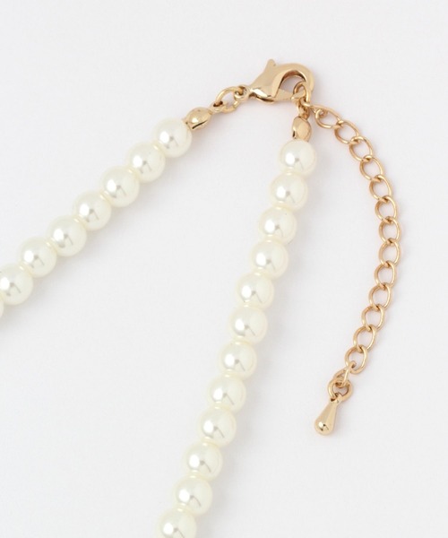 LOWRYS FARM（ローリーズファーム）の「２ＳＥＴレイヤードネックレス　294686（ネックレス・レディース・グレー/アイボリー・FREE）」の9枚目の写真