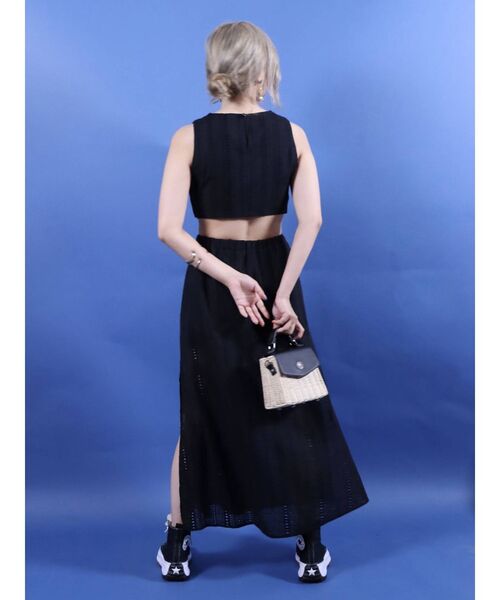 EVRIS（エヴリス）の「【WEB限定】コットンレースバックオープンワンピース（ワンピース・レディース・ホワイト/ブラック/オレンジ・FREE）」の10枚目の写真