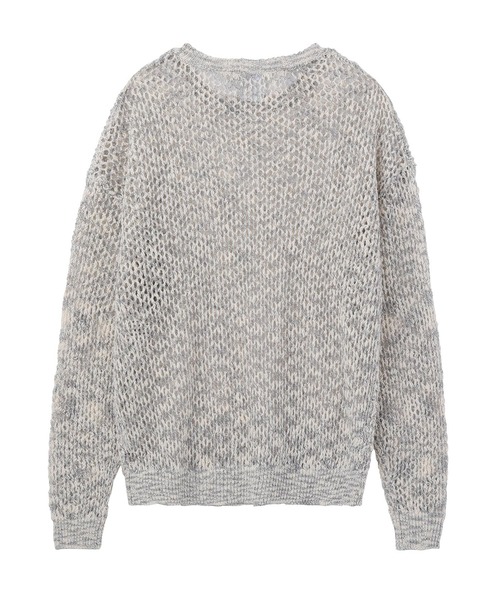 X-girl（エックスガール）の「OPENWORK KNIT TOP（ニット/セーター・レディース・マルチ/イエロー/グレー・ONE SIZE）」の12枚目の写真