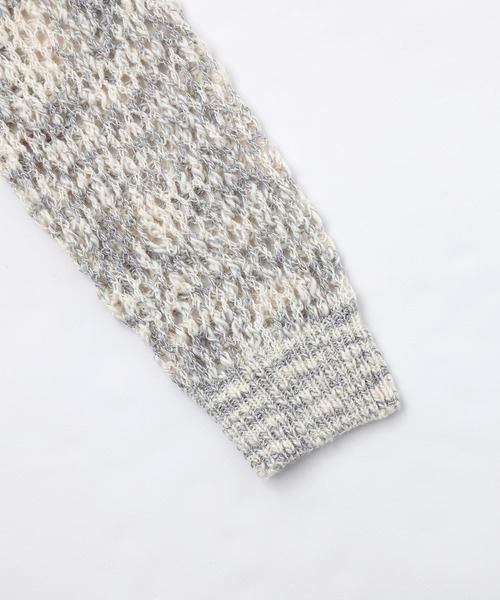 X-girl（エックスガール）の「OPENWORK KNIT TOP（ニット/セーター・レディース・マルチ/イエロー/グレー・ONE SIZE）」の13枚目の写真