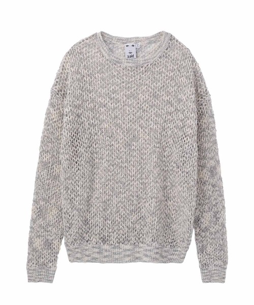 X-girl（エックスガール）の「OPENWORK KNIT TOP（ニット/セーター・レディース・マルチ/イエロー/グレー・ONE SIZE）」の17枚目の写真