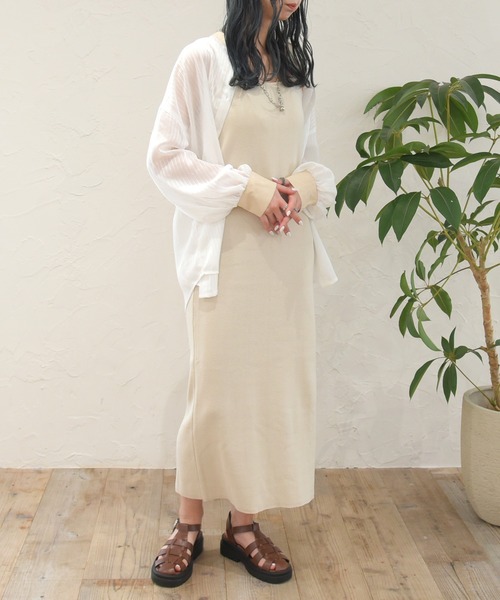 sango（sango）の「シアーストライプバイカラーシャツ（シャツ/ブラウス・レディース・オフホワイト/イエロー/ミント・FREE）」の20枚目の写真