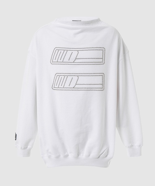WE11DONE(ウェルダン)の「WHITE HIGH BOAT-NECK SWEATSHIRT(スウェット・メンズ・ホワイト・S/M)」の1枚目の写真