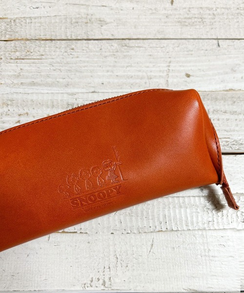 【日本製】スヌーピー 【SNOOPY】 Leather Multi Tray Case栃木レザーを使用（ポーチ）｜SNOOPY×OLD BETTY'S（スヌーピーカケルオールドベティーズ）ポーチ